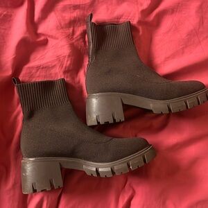 Brown ankle boots